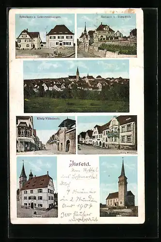 AK Ilsfeld, Schulhaus und Lehrerwohnungen, Rathaus und Dora-Stift, Kirche