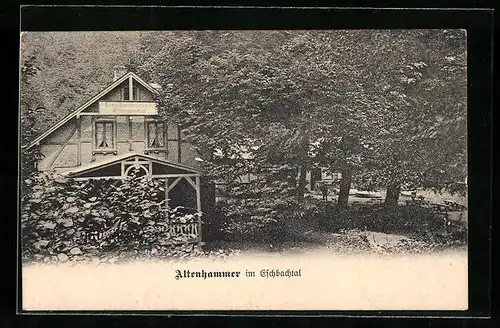 AK Remscheid, Gasthaus Altenhammer im Eschbachtal