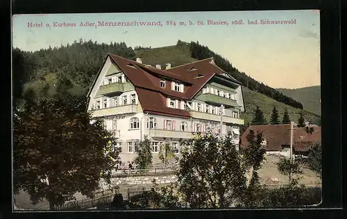 AK Menzenschwand, Hotel und Kurhaus Adler