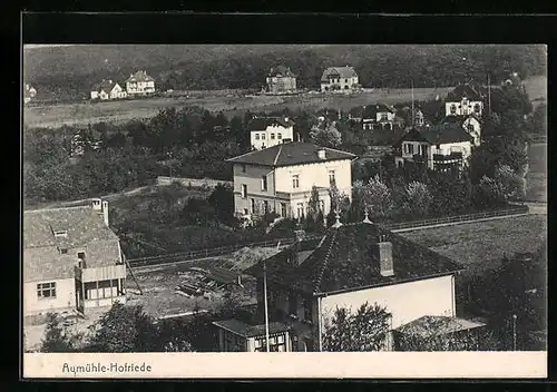 AK Aumühle-Hofriede, Ortsansicht aus der Vogelschau