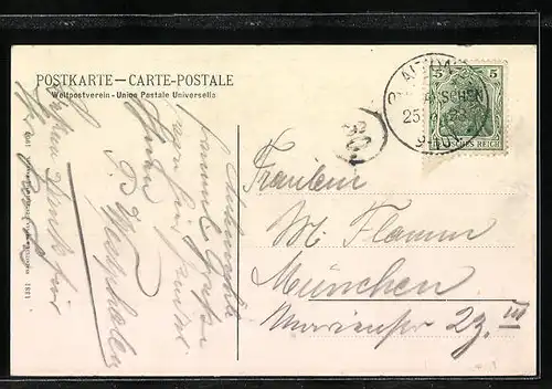 AK Aumühle-Hofriede, Ortsansicht aus der Vogelschau