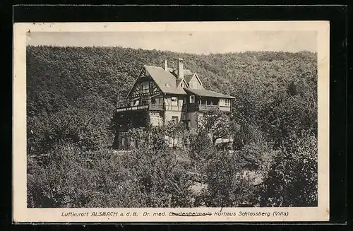 AK Alsbach a. d. B., Kurhaus Schlossberg im Wald
