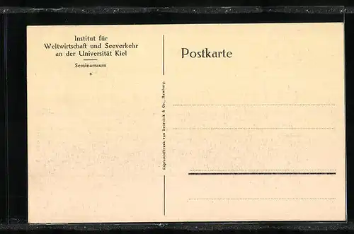 AK Kiel, Institut für Weltwirtschaft und Seeverkehr, Seminarraum