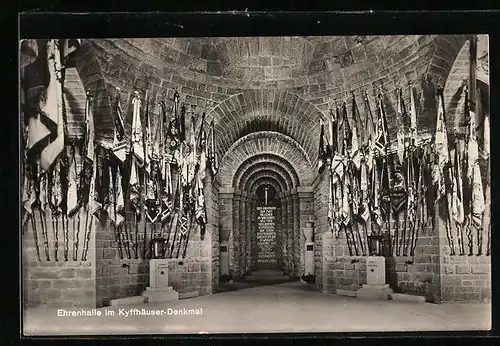 AK Kyffhäuser, Ehrenhalle im Kyffhäuser-Denkmal