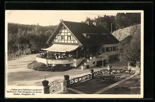AK Königstein im Taunus, Kaffee zum fröhlichen Landmann, Rettershof