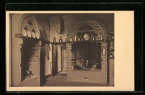 AK Alt-Ellerbek, Diele eines Fischerhauses