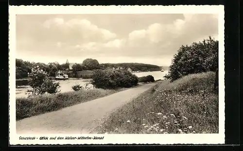 AK Sehestedt, Blick auf den Kaiser-Wilhelm-Kanal