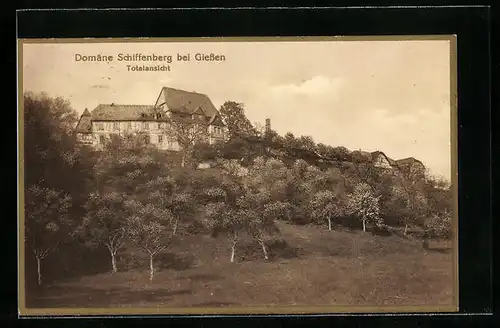 AK Schiffenberg bei Giessen, Totalansicht der Domäne