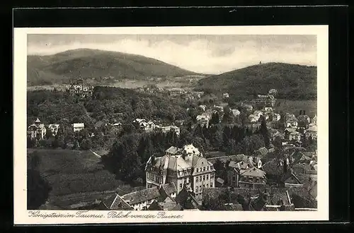 AK Königstein i. T., Blick von der Ruine auf den Ort