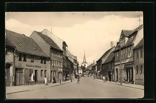 AK Kölleda b. Sömmerda, Strasse der DSF