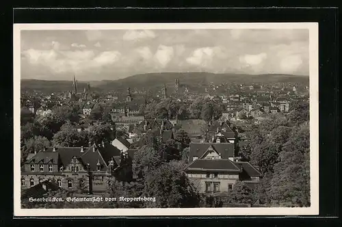 AK Saarbrücken, Gesamtansicht vom Reppertsberg