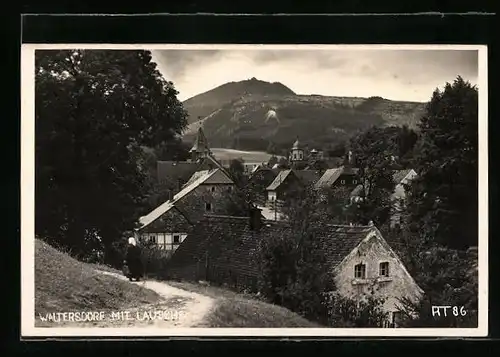 AK Waltersdorf, Ortsansicht mit Lausche