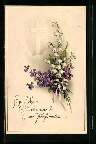 AK Blumen zur Konfirmation