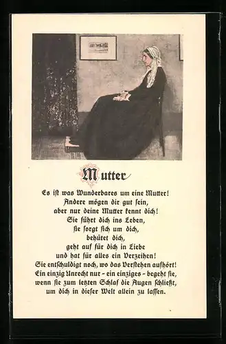 AK Es ist was wunderbares um eine Mutter..., Muttertag