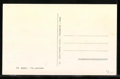 AK Alger, Vue générale, Le Port