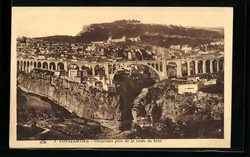 AK Constantine, Panorama près de la route Sétif, Aqueduc
