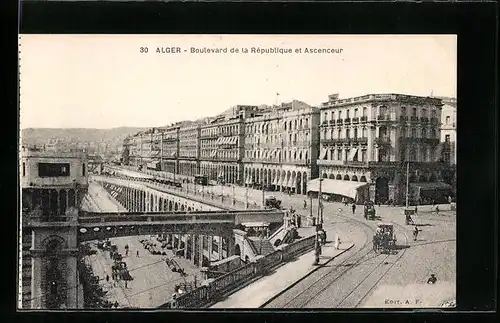 AK Alger, Boulevard de la République et Ascenceur