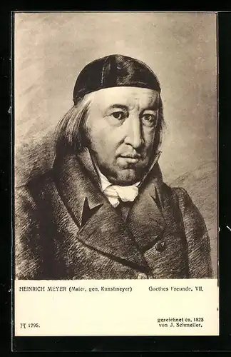 Künstler-AK Maler Heinirch Meyer im Portrait