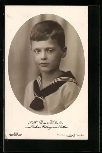 AK S. H. Prinz Hubertus von Sachsen-Coburg-Gotha
