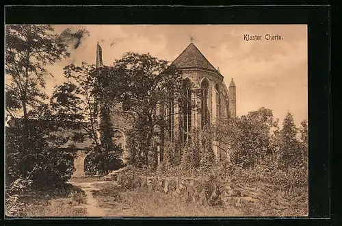 AK Chorin, Blick zum Kloster