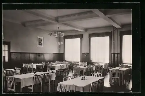 AK Bad Colberg, Speisesaal im Sanatorium