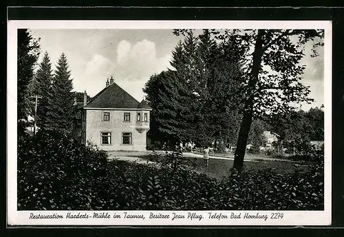 AK Bad Homburg / Taunus, Gasthaus Harderts-Mühle