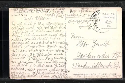 AK Lindow / Mark, Idylle am Wutzsee