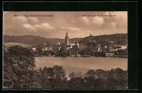 AK Bad Buckow / Märk. Schweiz, Panorama mit Ferdinandshöhe