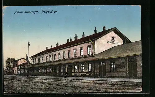 AK Máramarossziget, Pályaudvar, Bahnhof