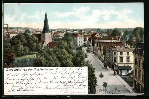 AK Hamburg-Bergedorf, Blick von der Holstenstrasse