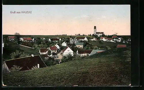 AK Hauerz /Wttbg., Teilansicht mit Kirche