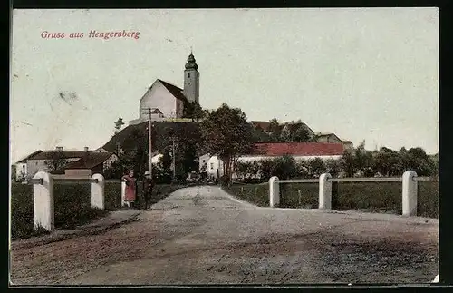 AK Hengersberg, Blick nach der Kirche