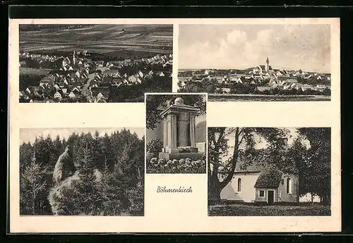 AK Böhmenkirch, Totalansicht, Denkmal, Ortsansicht
