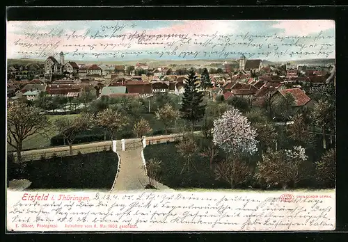 AK Eisfeld /Thür., Panorama der Stadt