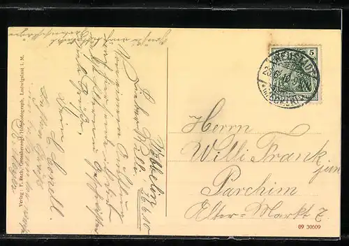 AK Wöbbelin, am Körnergrabe