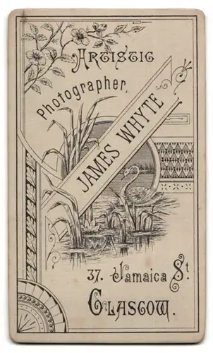 Fotografie J. Whyte, Glasgow, 37 Jamaica Street, Drei niedliche Geschwister in Festtagskleidung