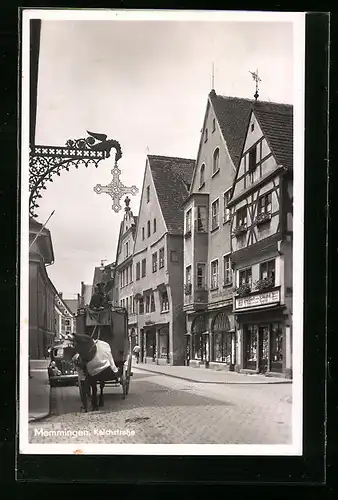 AK Memmingen, Kalchstrasse mit Kutsche