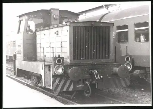 Fotografie Eisenbahn, Deutsche Reichsbahn DDR, Diesellok - Lokomotive, Rangierlok