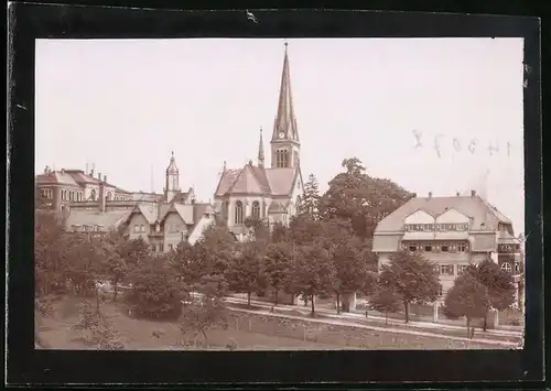 Fotografie Brück & Sohn Meissen, Ansicht Geringswalde, Ortsansicht mit Kirche