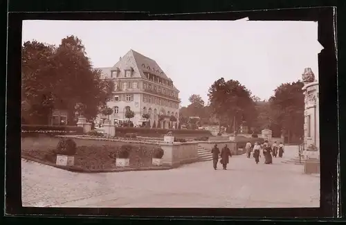 Fotografie Brück & Sohn Meissen, Ansicht Bad Elster, Sachsenhof (Spiegelverkehrt)