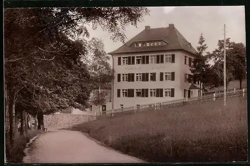 Fotografie Brück & Sohn Meissen, Ansicht Bärenfels i .Erzg., Partie am Kurhaus Kaiserhof Haus II
