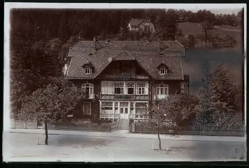 Fotografie Brück & Sohn Meissen, Ansicht Kipsdorf, Blick auf das Hotel Haus Kehrwieder