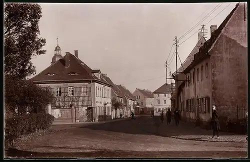 Fotografie Brück & Sohn Meissen, Ansicht Frohburg i. Sa., Partie in der Peniger Strasse