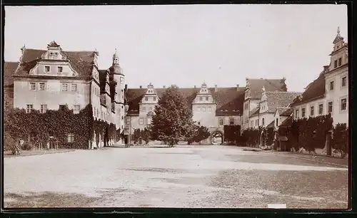 Fotografie Brück & Sohn Meissen, Ansicht Wermsdorf, Partie am königlichen Jagdschloss