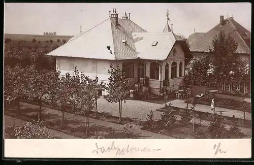 Fotografie Brück & Sohn Meissen, Ansicht Frankenberg i. Sa., Blick auf zwei Wohnhäuser