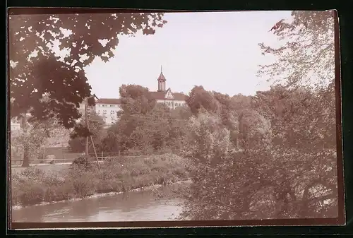 Fotografie Brück & Sohn Meissen, Ansicht Waldenburg i. Sa., Blick nach dem fürstl. Residenzschloss