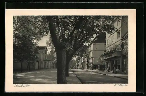 AK Freudenstadt, Strassenpartie mit Hotel