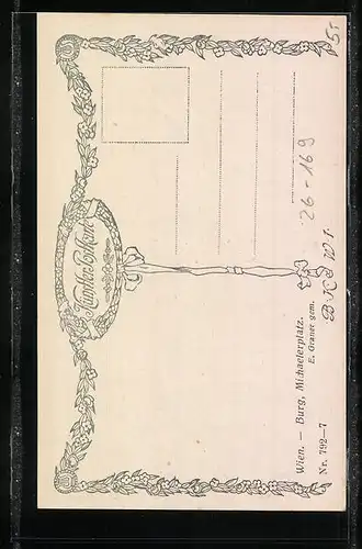 Künstler-AK Ernst Graner: Wien, Burg, Michaelerplatz