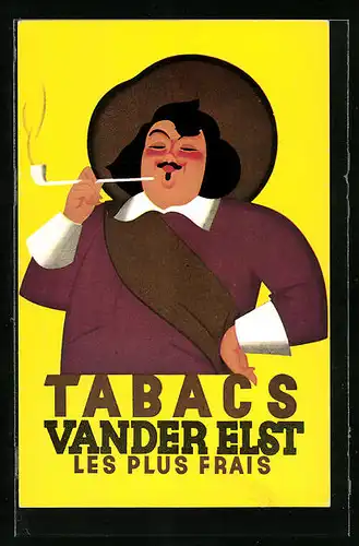 AK Tabacs Van der Elst, Les Plus Frais, Tabak-Reklame