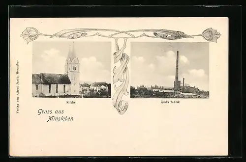 AK Minsleben, Kirche und Zuckerfabrik